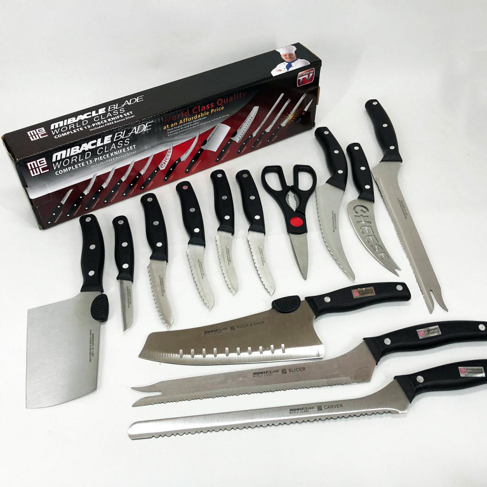 Набір ножів красивий та універсальний Contour Pro Knives 13, Ножі для кухонних потреб WR-34 Івано-Франківськ - фото 7