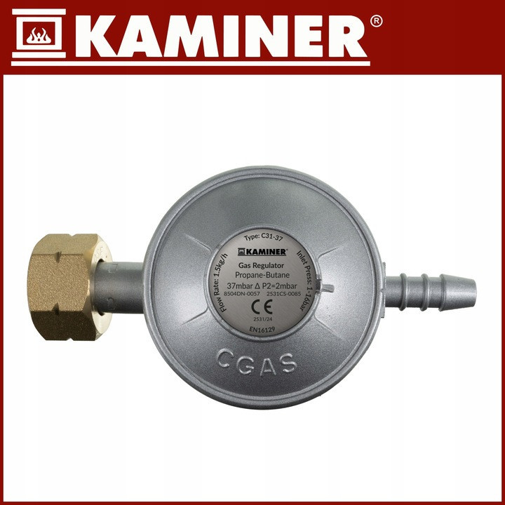 Газовий балонний обігрівач з редуктором і шлангом до 60 м2 Kaminer (26157) Нововолинськ - фото 6