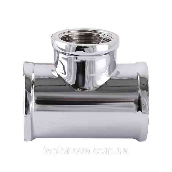 Тройник SOLOMON 3/4″х1/2″х3/4″ ВВВ хром 8202 Черновцы