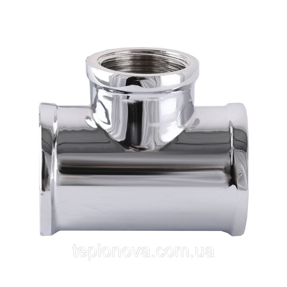 Тройник SOLOMON 3/4″х1/2″х3/4″ ВВВ хром 8202 Черновцы - изображение 2