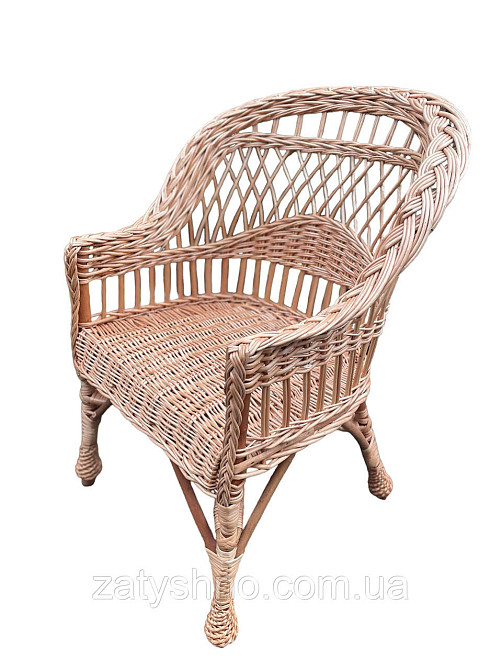 Кресло плетеное с низкой спинкой Киев - изображение 4