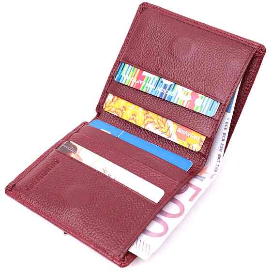 Женский небольшой кошелек из натуральной кожи ST Leather 19476 Бордовый Киев