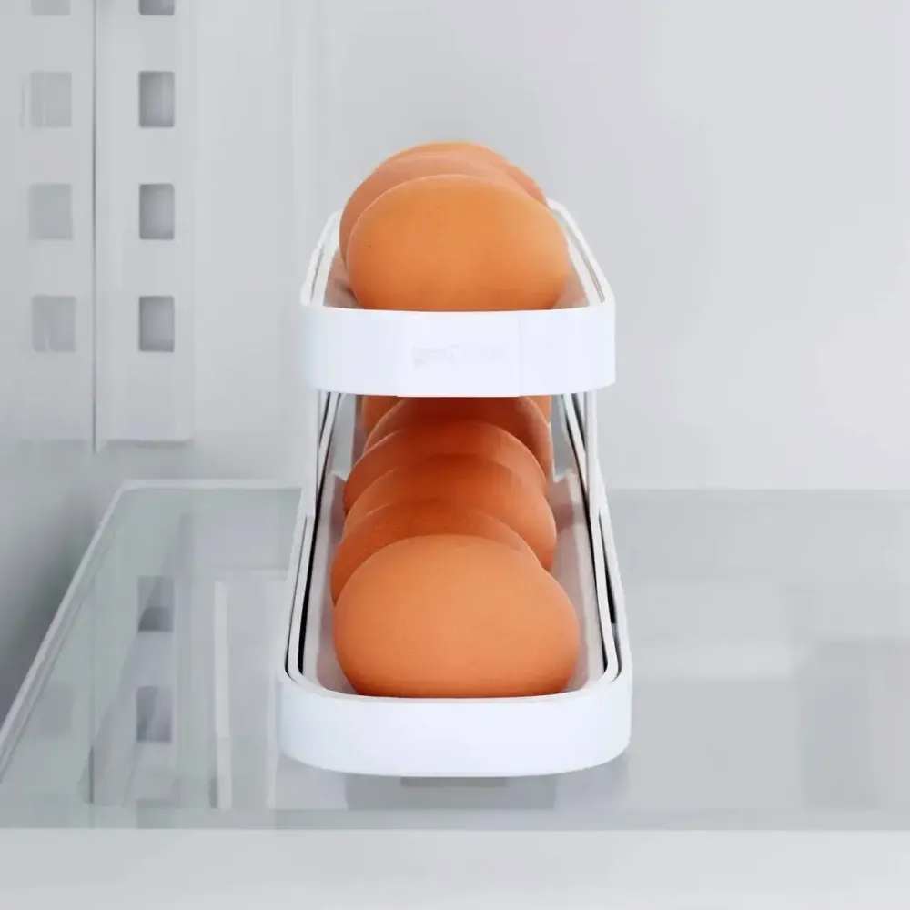 Контейнер для хранения яиц в холодильнике на два яруса Белый Коломия - фото 6