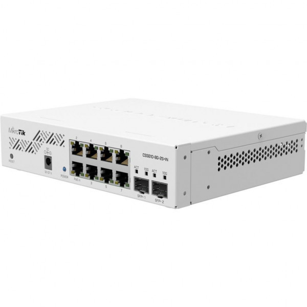 Комутатор Mikrotik CSS610-8G-2S+IN (8x1G, 2xSFP+, SwOS) (CSS610-8G-2S+IN) Київ - фото 1