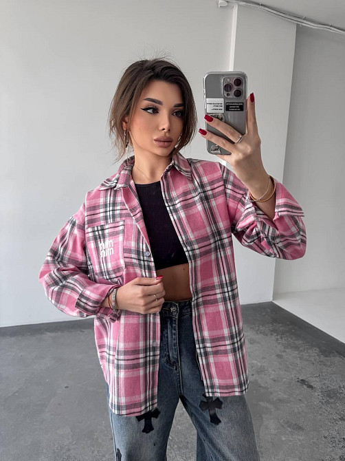 Жіноча сорочка в клітинку ( з накатом) Одеса - фото 4