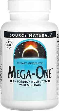 Вітаміни та мінерали без заліза Source Naturals Mega-One 30 табл Київ
