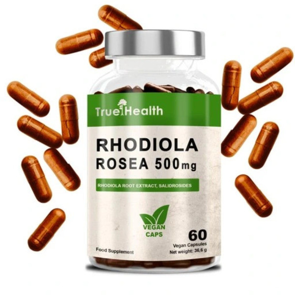 Родіола рожева True Health Rhodiola Rosea 500 мг 60 капсул Луцьк - фото 1