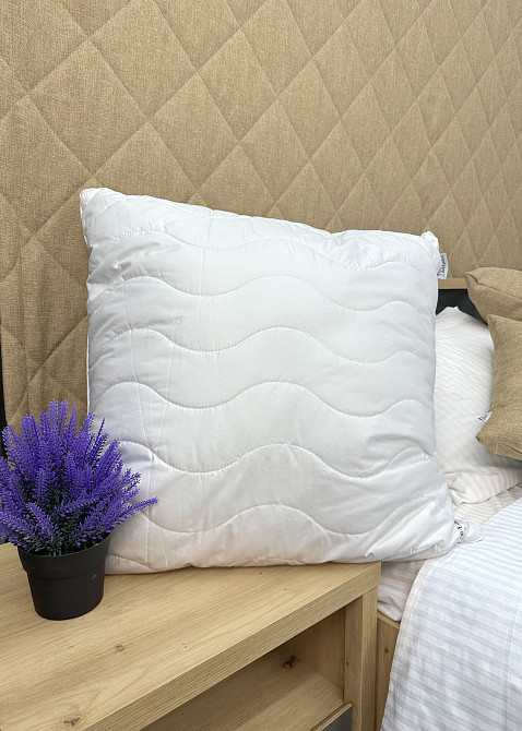 Подушка для сну гіпоалергенна Decorator Quilt 70x70х20 см, колір білий (84-174) Київ - фото 3