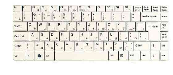 Клавиатура для ноутбука Sony Vaio (VGN-C) White, RU Вінниця