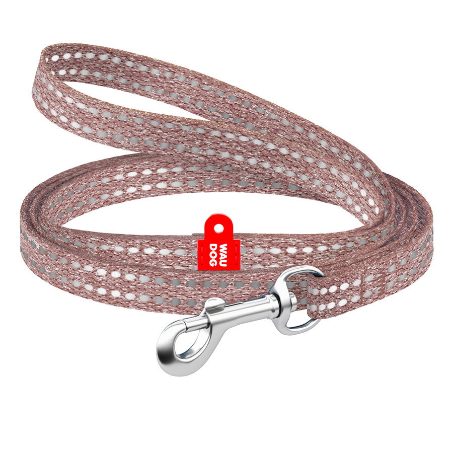 Повідець для котів та дрібних порід собак з відновленої бавовни WAUDOG Re-cotton світловідбиваю Коломия - фото 3