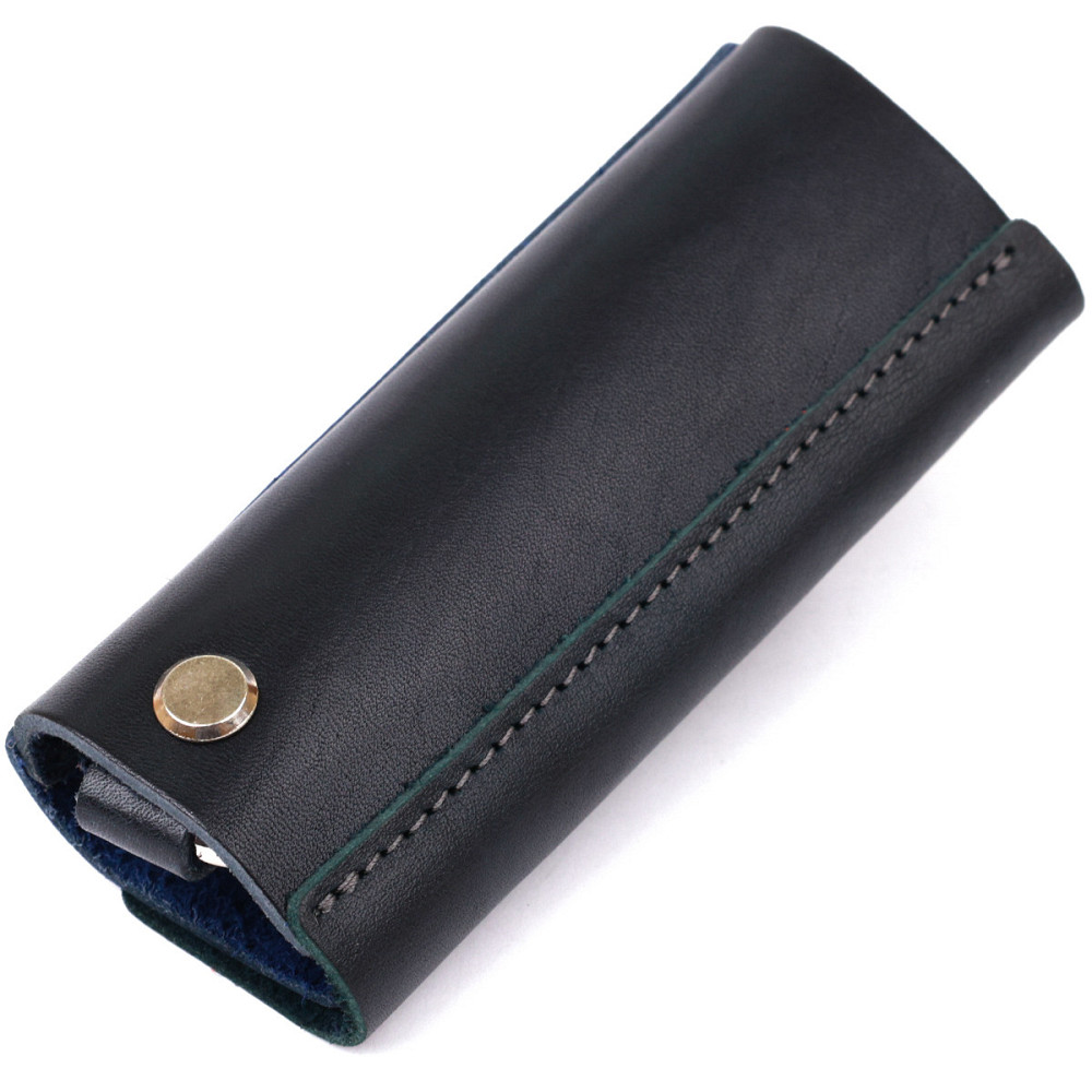 Кожаная ключница GRANDE PELLE 11352 Синяя Киев - изображение 2