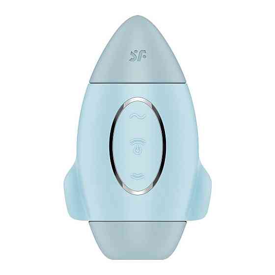 Вакуумний стимулятор з вібрацією Satisfyer Mission Control Blue, 2 незалежні мотори Sex Aura Київ