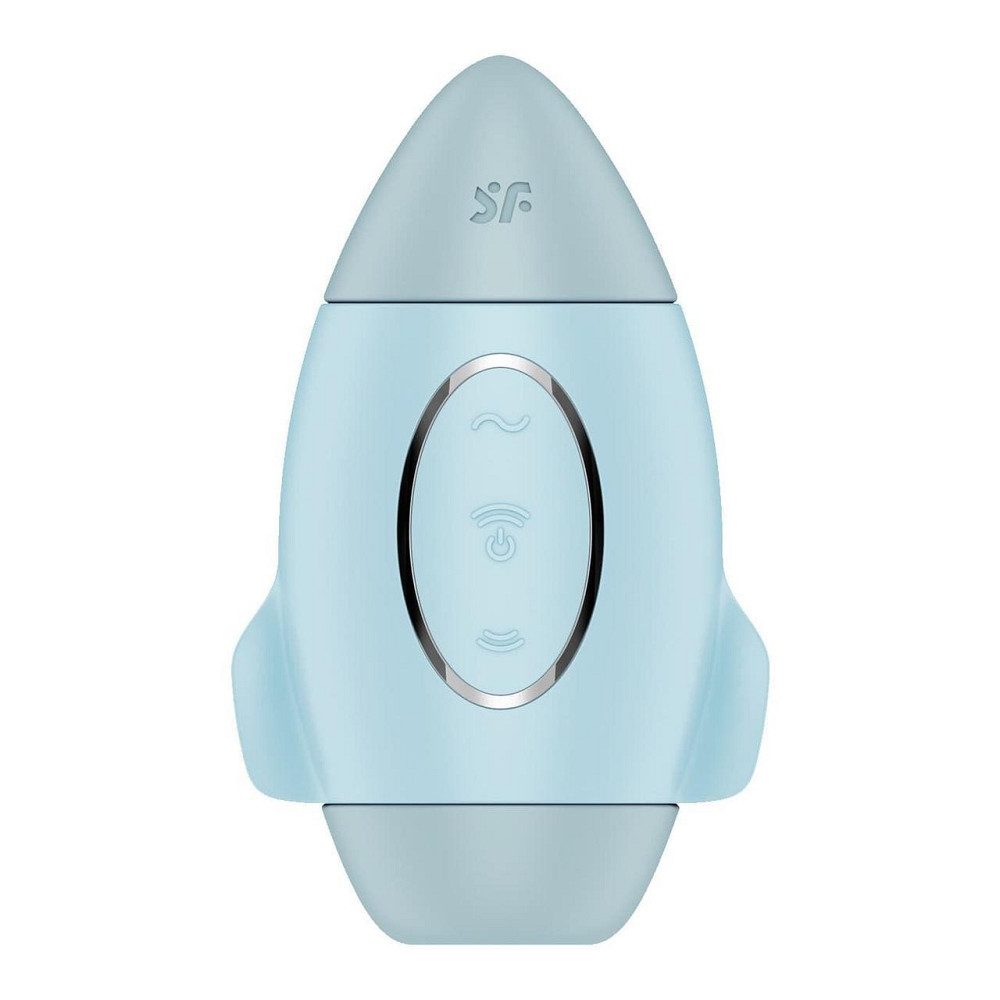 Вакуумний стимулятор з вібрацією Satisfyer Mission Control Blue, 2 незалежні мотори Sex Aura Київ - фото 2