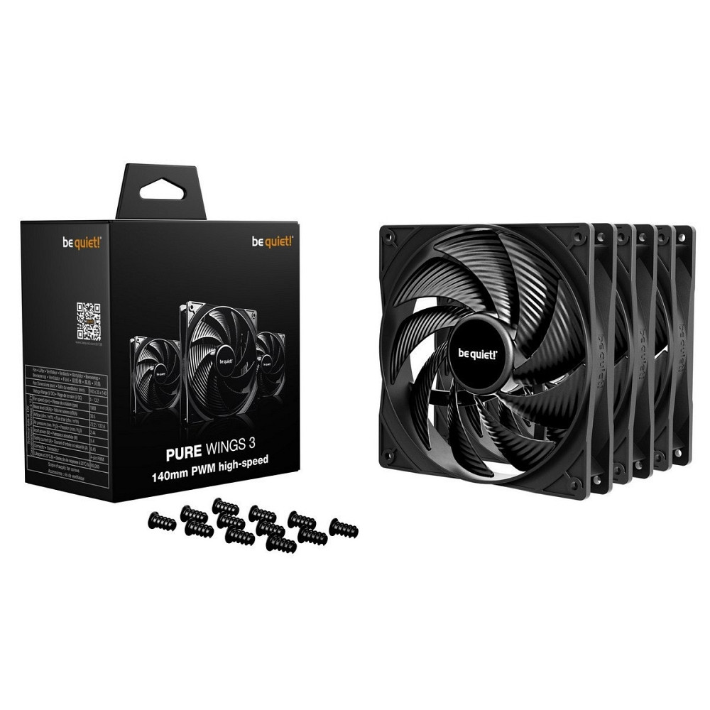Вентилятор be quiet! Pure Wings 3 140mm PWM High-Speed 3-Pack Black (BL138) ( 21716 ) Харьков - изображение 3