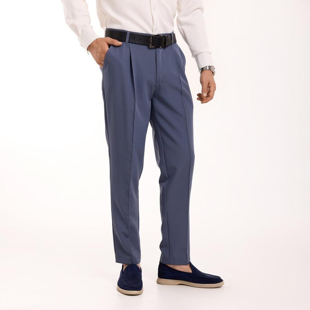 Антрацит темно-серые мужские брюки смарт-кэжуал со стрелками Pobedov Legend Киев - изображение 4