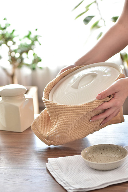 Подарунковий набір вафельных полотенец Ideal Textile 6 шт (56860964) Чернівці - фото 9