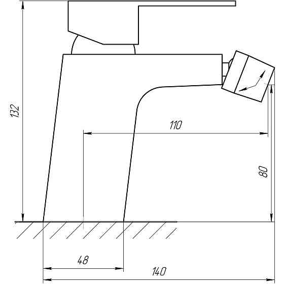 Смеситель для биде Globus Lux Milano GLM-0106 (000014938) Киев