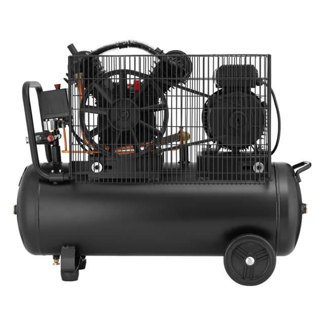 Компресор, 50 л, 3,0 кВт, 220 В, 10 атм, 500 л/хв, 2 циліндри, 83 дБ INTERTOOL PT-0016 Київ - фото 3