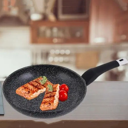 Легкая сковорода для домашней кухни UNIQUE, Сковорода глубокая для дома на долго BC-81 Львов - изображение 3