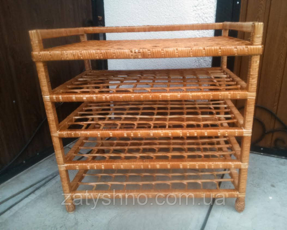 Этажерка плетеная на 5 полок большая Киев - изображение 6