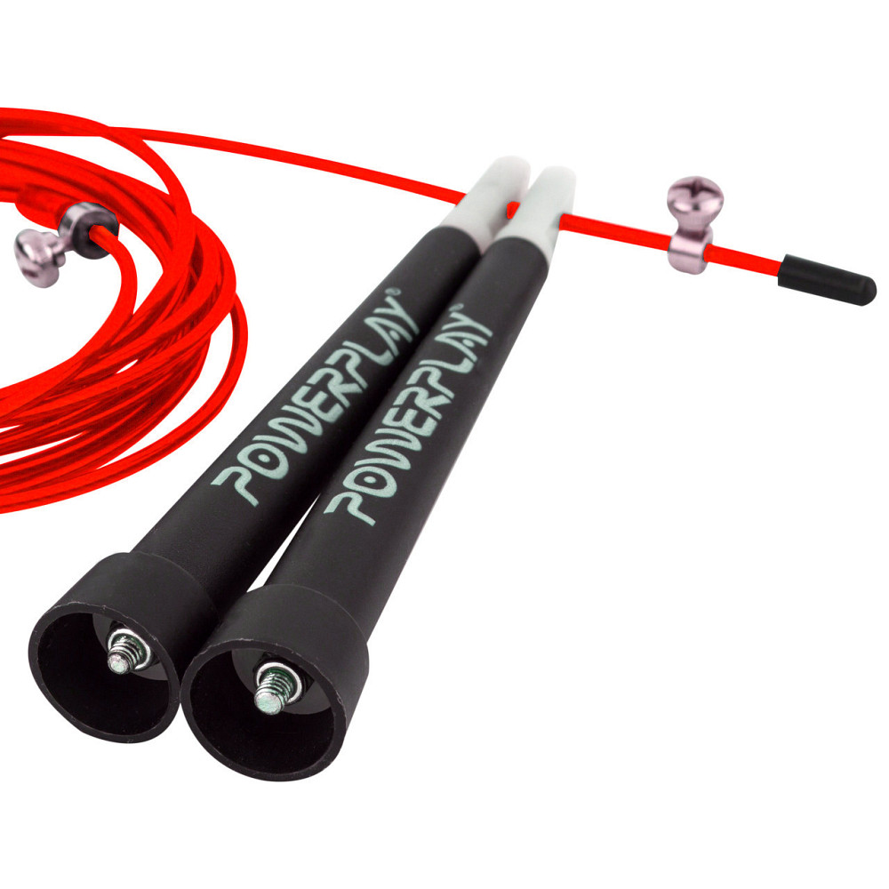 Скакалка швидкісна PowerPlay 4202 Ultra Speed Rope Червона (2,9m.) Луцьк - фото 2