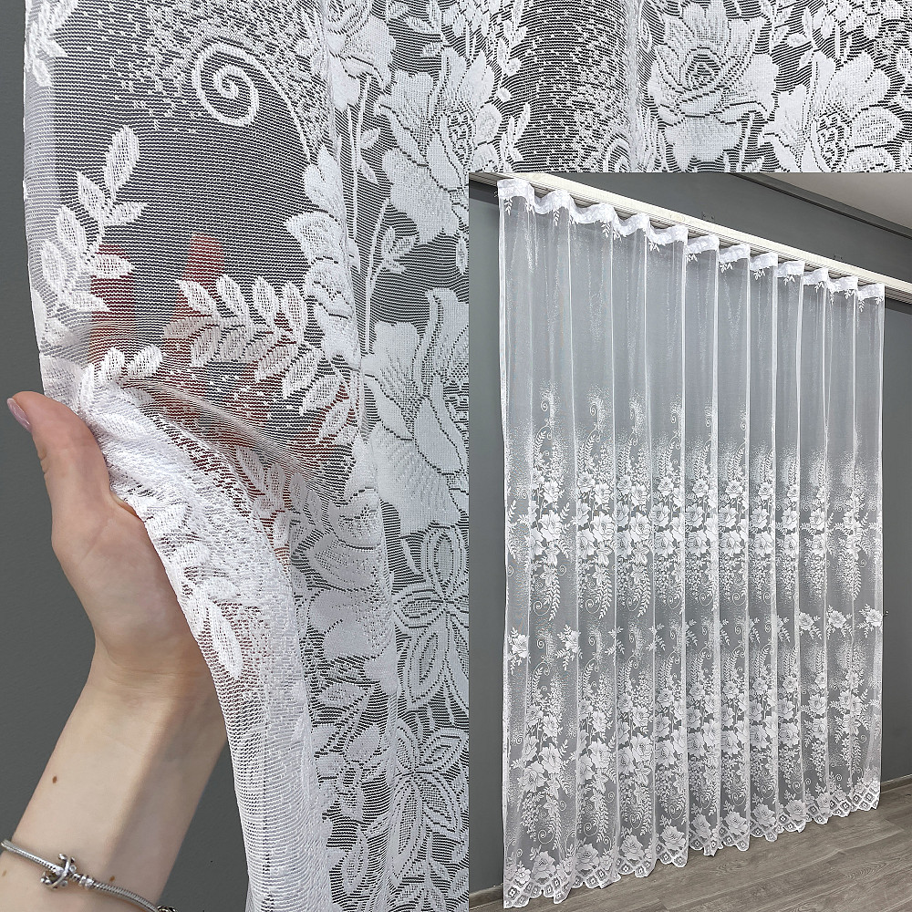 Тюль жаккард 