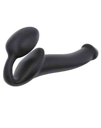 Безремневой страпон Strap-On-Me Black M, полностью регулируемый, диаметр 3,3см Sex Aura Киев