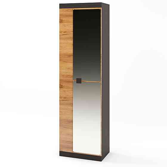 Шкаф распашной Эверест Соната-600 с зеркалом венге темный + дуб крафт золотой (DTM-2634) Днепр