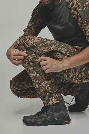 Военные мужские летние брюки хищник усиленные, полевые пштан рип стоп с липучками с наколенниками Львов