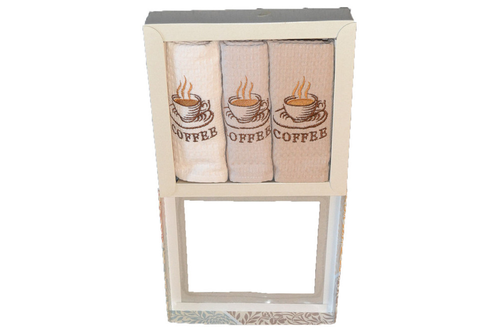 Набор из трёх кухонных вафельных полтенец. 45х60 см 100% Хлопок, Турция. Одесса - изображение 3