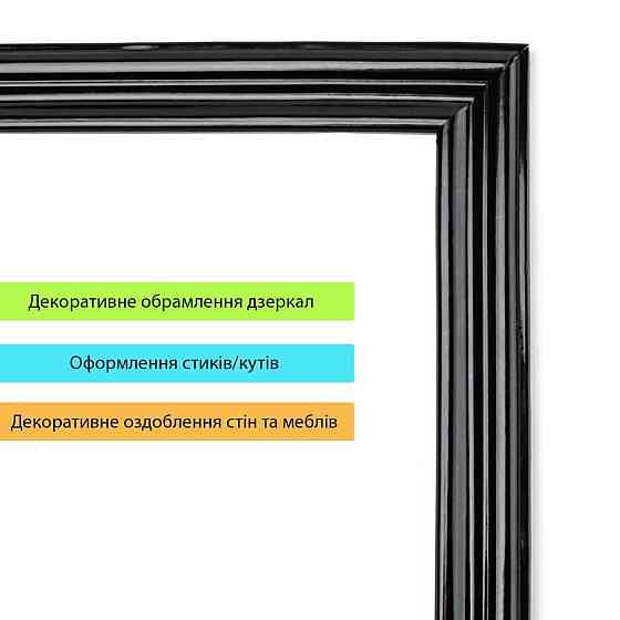 Молдинг 5000х30х9,5 мм Чёрный SW-00002676 Днепр