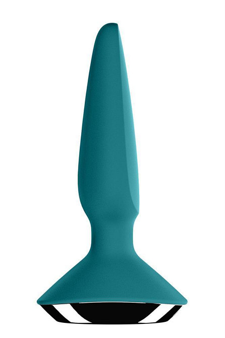 Анальная пробка с двумя моторами и управлением с телефона Satisfyer Plug-ilicious 1 Petrol, зеленый Sex Aura Киев - изображение 3