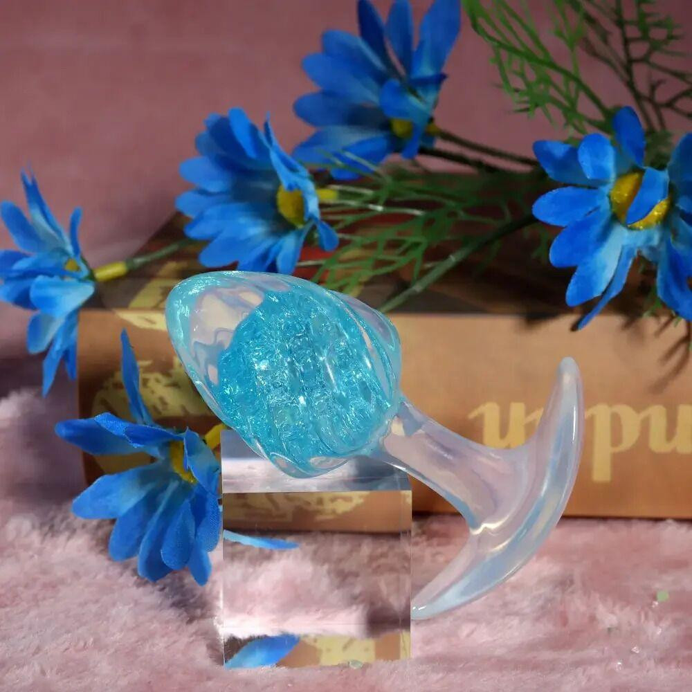 Анальная пробка Liebe Seele Icecream-shaped Crystal Anal Plug - Blue Small Sex Aura Киев - изображение 4
