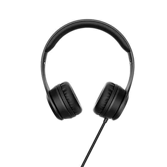 Навушники HOCO W21 Graceful charm wire control headphones Black Киев