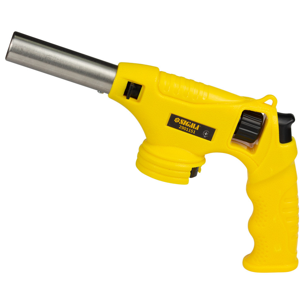 Sigma Горелка газовая турбо 360° с керамическим соплом, пьезоподжигом и рукояткой Ø22мм 260мм S Киев - изображение 1