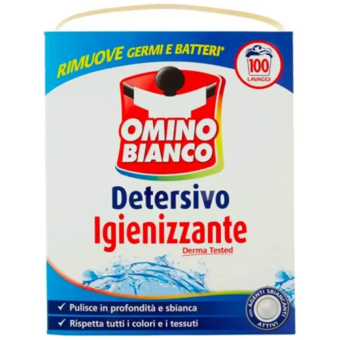 Пральний порошок OMINO BIANCO дезінфікувальний 100 прань 5500 г Львів - фото 1