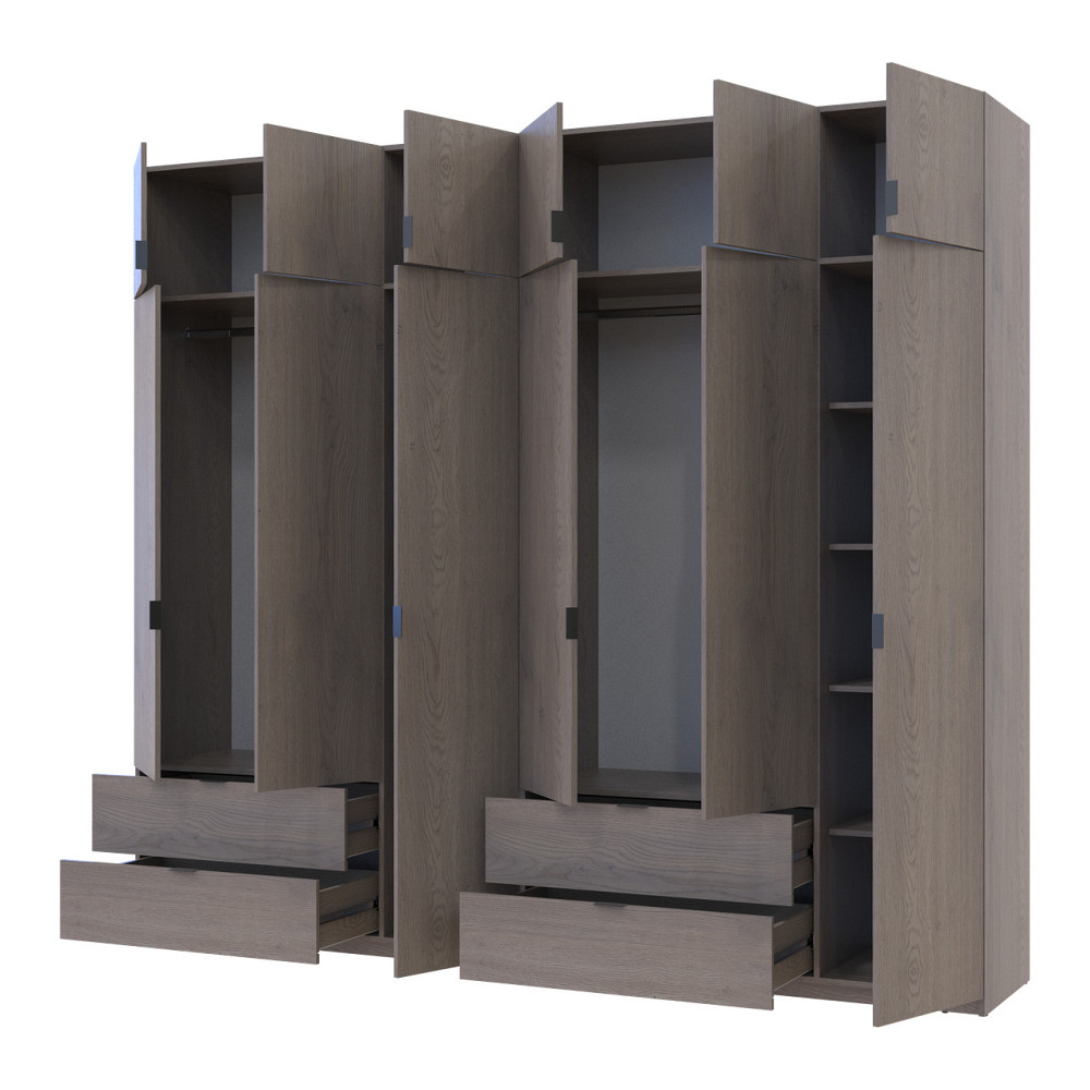 Комплект шкафов для одежды Doros Лукас (2 шт.) 270х50х240 см Канноло (DRS-011852) Львов - изображение 3