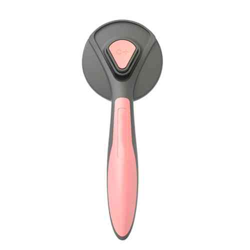 Щітка масажна для котів і собак, гребінець самоочисний для шерсті T9 пластиковий ергономічний Київ