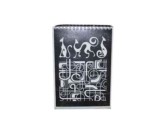 Блокнот А5 80 арк. # на спір. KRAFT COLOR з перфорац., Black White KF5280K ТМ ГРАФІКА   Solmir Київ