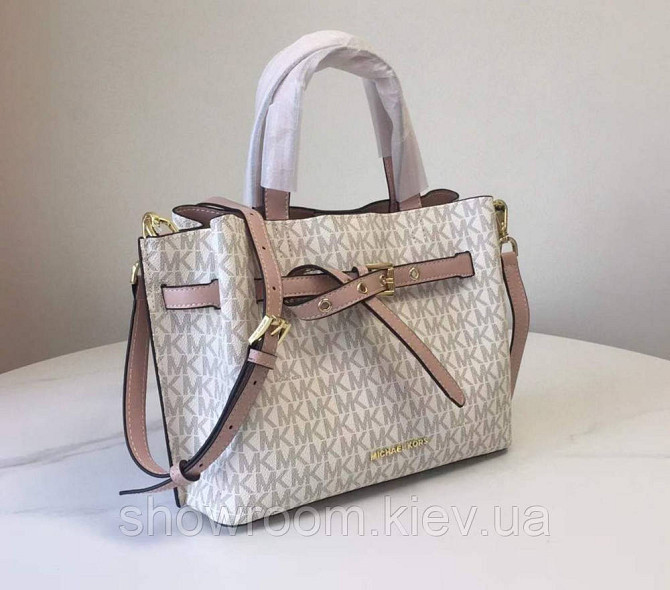 Брендовая женская сумочка MK Emilia grey Киев - изображение 3