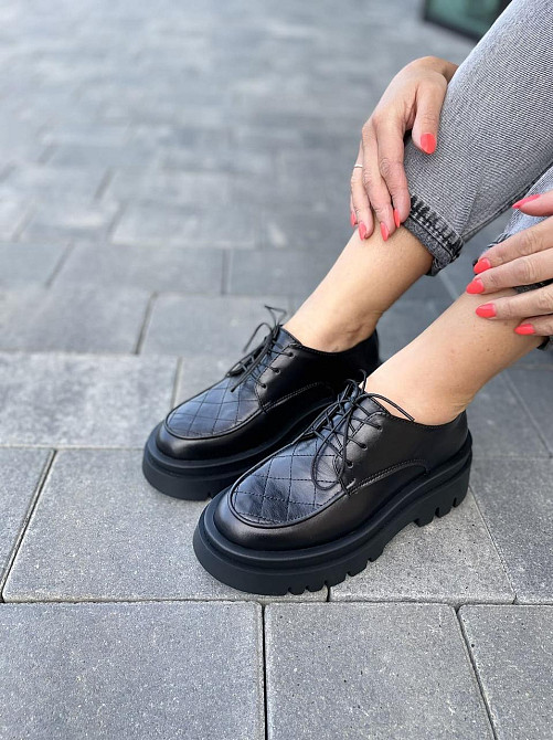 Olli Туфлі жіночі OLLI T-216-Астра чорні (весна-осінь, шкіра натуральна) (4777) Коломия - фото 8