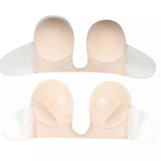 Невидимий бюстгальтер fly bra з вирізом жіночий бежевий Київ