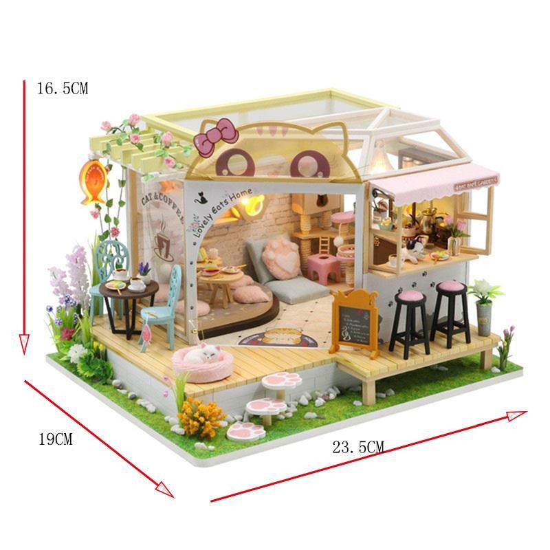 3D Румбокс DIY  "Cat Cafe"+ Пилозахисний купол  M2111Z Київ - фото 4