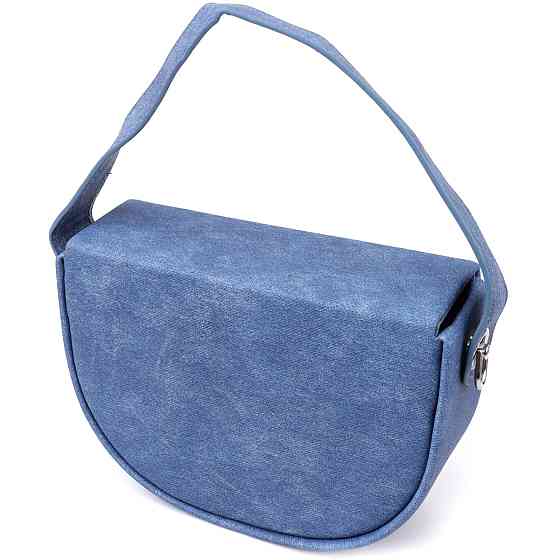 Каркасна сумка жіноча з якісного текстилю Vintage sale_15147 Синій Київ