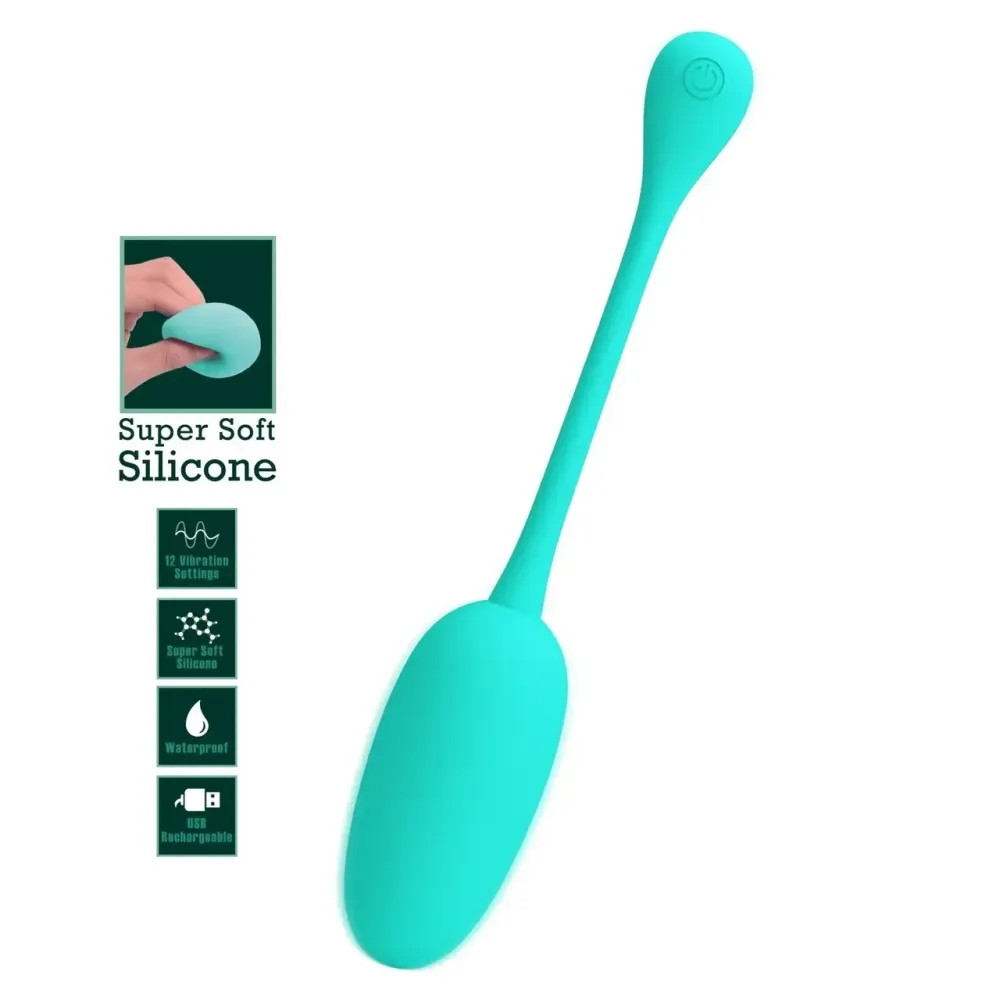 Перезаряжаемое виброяйцо Pretty Love - Knucker Green, BI-014786-4 Sex Aura Киев - изображение 2