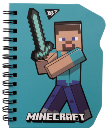 Блокнот В7/60 арк."Yes" # збоку подв. спіраль Minecraft.Steve, 151810, шт Київ