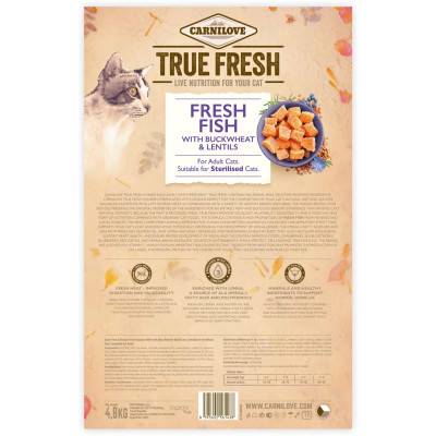 Сухой корм для кошек Carnilove True Fresh Cat Fish 4.8 кг (8595602561438) Винница - изображение 2