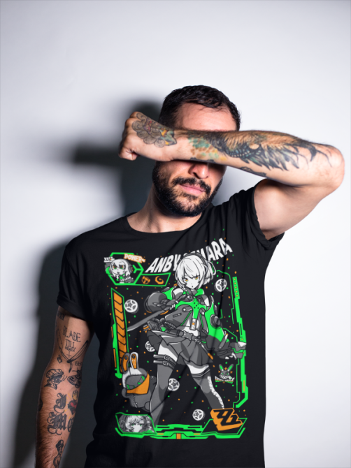 Футболка для хлопчика з аніме принтом Анбй Демара Зенлесс Зоне оверсайз (зріст від 165 до 180) Чорний AnimeJ0070m Дніпро - фото 7