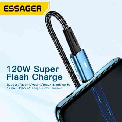 Дата кабель USB 2.0 AM to USB-C 2.0m 120W black Essager (EXC120-CGA01-P) Вінниця