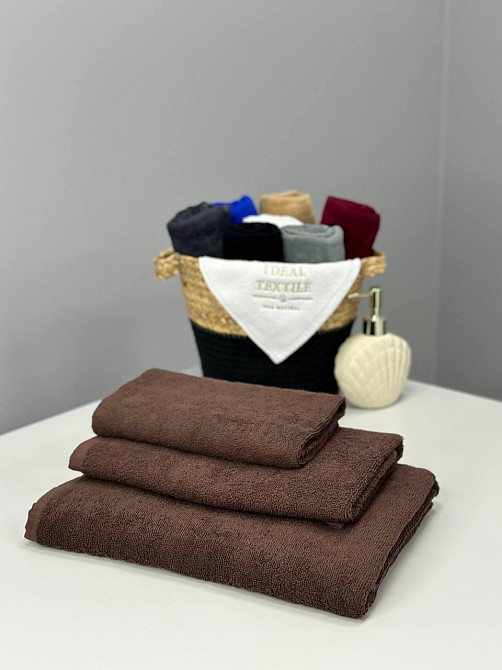 Комплект рушників Ideal Textile однотонних Ideal Textile 40х70+50х90+70х140 см 400 г/м2 (56860941) Ш Чернівці - фото 2